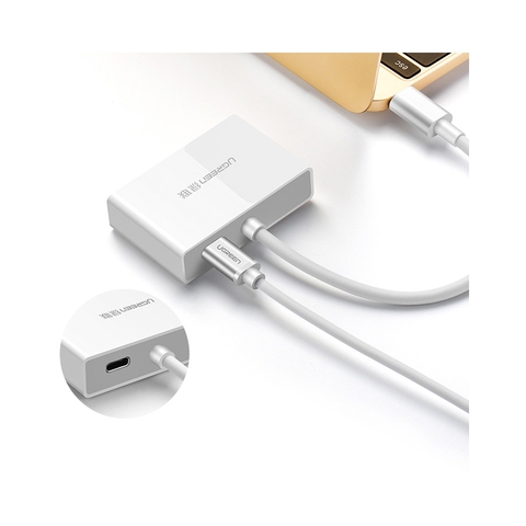 Bộ Chuyển Đổi USB Type C Sang HDMI + VGA Ugreen(30843)