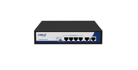 Switch PoE 4 Port 10/100/1000M Hrui HR900-AFG-42N