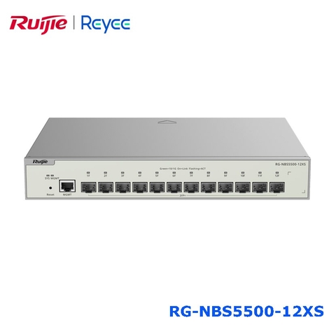 Switch Ruijie Reyee RG-NBS5500-12XS | Layer 3 Managed 12 Cổng SFP+ 10G