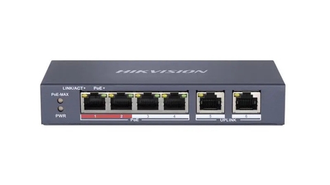 Switch mạng 4 cổng POE HIKVISION DS-3E0106P-E/M