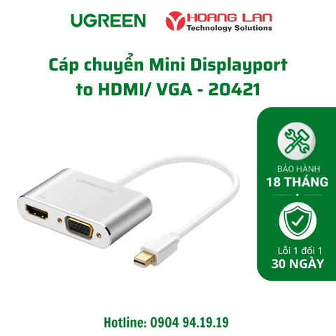 Cáp Mini DisplayPort sang HDMI + VGA(20421)