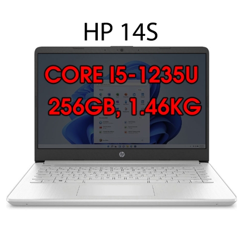 Laptop HP 14S-DQ5100TU (I5-1235U/8GB/SSD 256GB/FHD/W11/SILVER/NO DVD/14.0