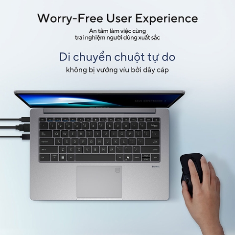 NB ASUS P1403CVA - I516 - 63WS (I5-13420H/16GB/SSD 512GB/FHD/W11 /GRAY /NO DVD/14.0