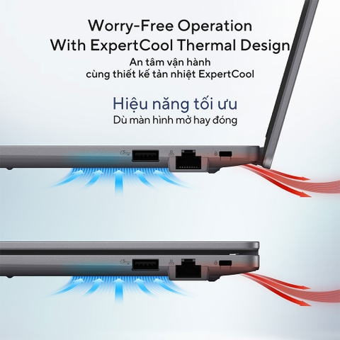 NB ASUS P1503CVA - i308 - 50W (I3-1315U/8GB/SSD 512GB/FHD/W11/GRAY/NO DVD/15.6