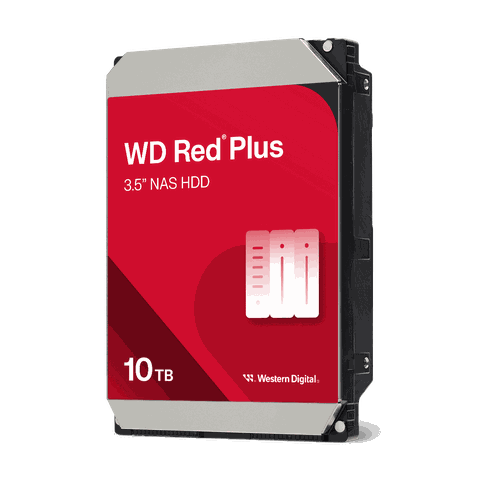 Ổ cứng gắn trong HDD Western Red Plus 10TB 3.5 inch, 7200RPM, SATA3, 256MB Cache (WD100EFGX