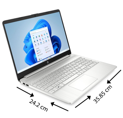 Laptop HP 15S - FR5005TU (I7-1260P/16GB/512GB/FHD/W11/NO DVD/SILVER/15.6