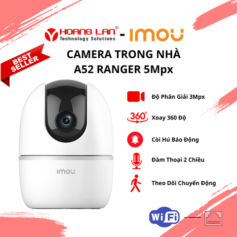 Camera IPC-A52P  Wifi 360 độ IMOU (Ranger 2 5MP)