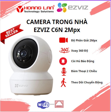 Camera EZVIZ IPC DS-2CV-C6N -2MP Wif có cổng LAN xoay 360