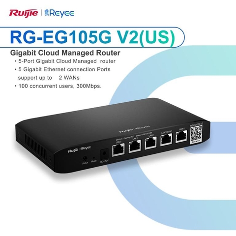Cân Bằng Tải Ruijie RG-EG105G V2 ( 100 User )