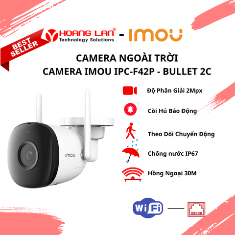 Camera IP hồng ngoại ngoài trời 4MP IMOU IPC-F42P-D