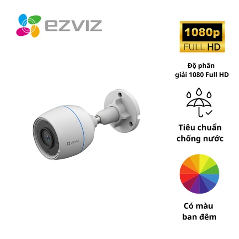 Camera EZVIZ IPC- H3C Color - 2MP Wifi có màu thu âm
