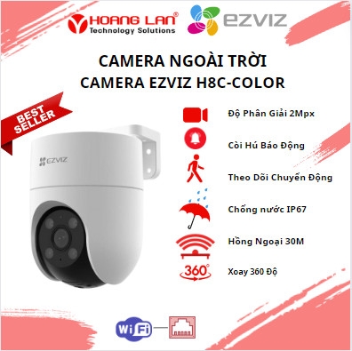 Camera EZVIZ IPC-H8C - 2MP wifi , quay quét 360, có màu
