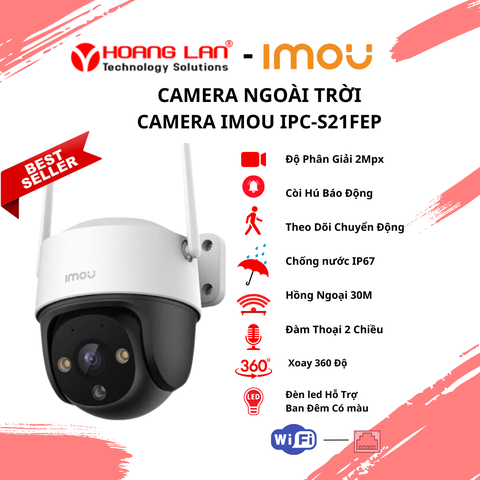 Camera WIFI 2MP iMOU Cruiser SE+ IPC-S21FEP
