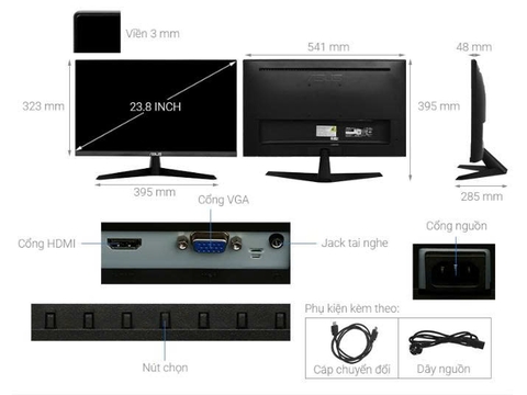Màn hình Asus VY249HGR 23.8 inch FHD/IPS/120Hz/1ms