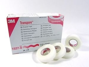 Băng keo trong plastic y tế 3M Transpore 1527-0/1527-1/1527-3