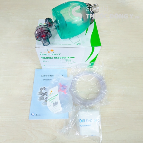 Bóng bóp hỗ trợ hô hấp Ambu (Greetmed) người lớn/trẻ em/sơ sinh
