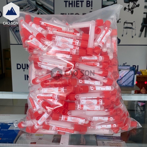 Ống nghiệm Serum hạt to HTM (nắp đỏ)