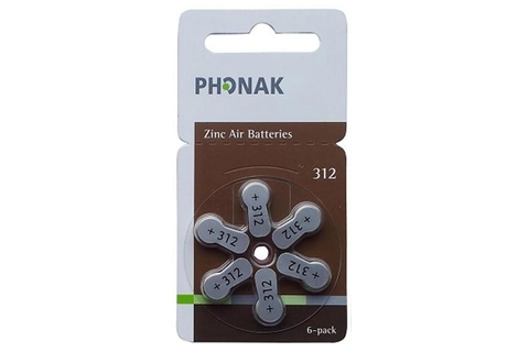 Pin máy trợ thính 312 Phonak 