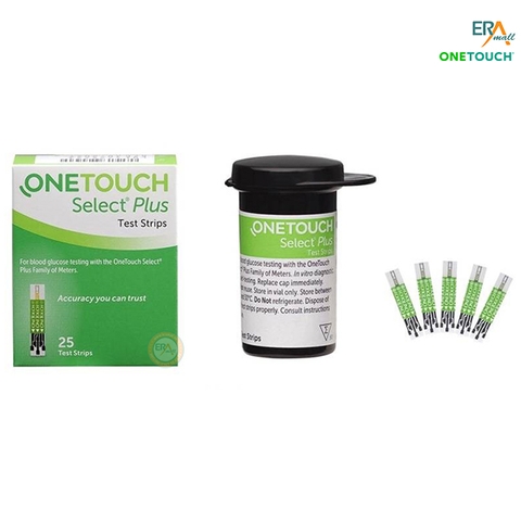 Que thử đường huyết Onetouch Select Plus (25 que)