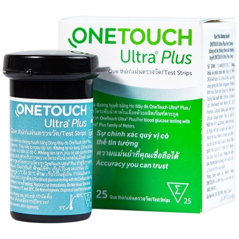Que thử đường huyết Onetouch Ultra Plus LifeScan (25 que)