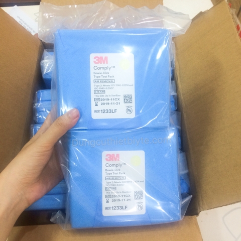 Gói thử Comply Bowie Dick 3M 1233LF kiểm tra chất lượng lò tiệt khuẩn hơi nước