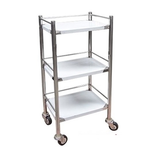 Xe đẩy dụng cụ inox 3 tầng 30x40