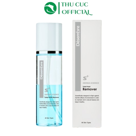 Dầu tẩy trang cho mắt và môi Desembre Derma Science Total Point Remover 150ml