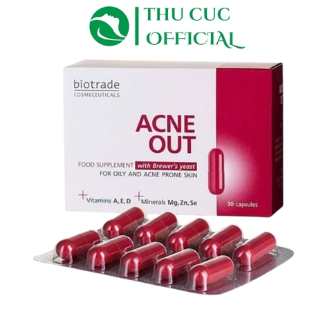 Viên uống giảm mụn Biotrade Acnaut Food Supplement