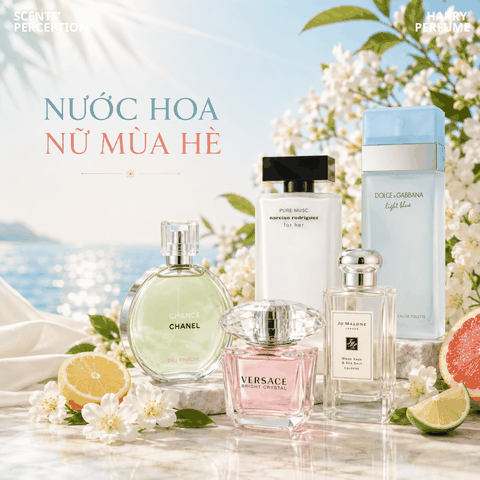 Top 10 nước hoa nữ mùa hè thơm mát, cuốn hút