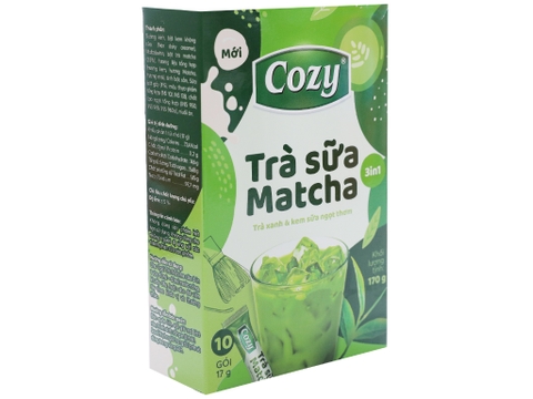 Trà Matcha Trà Sữa Cozy 3in1 hộp 170g (10 gói)