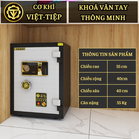 KÉT VIỆT TIỆP K65VT_KHOÁ VÂN TAY_55Kg