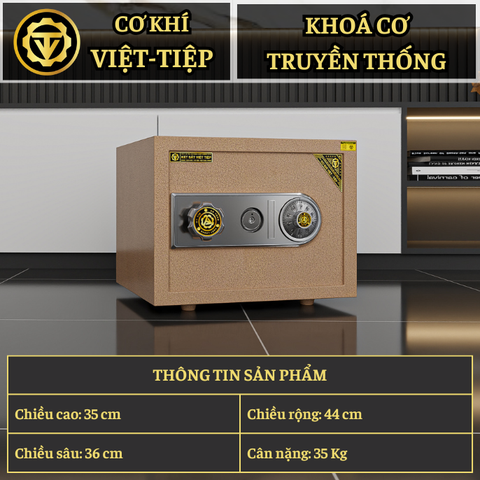KÉT VIỆT TIỆP K35C_KHOÁ CƠ_35Kg