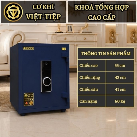 KÉT VIỆT TIỆP K65-KD_VÂN TAY + ĐIỆN TỬ_60Kg_KHÔNG CHÌA KHÓA