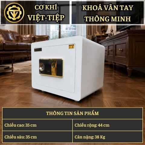 KÉT VIỆT TIỆP B38VT_KHOÁ VÂN TAY_38Kg_BO GÓC KHÔNG BẢN LỀ