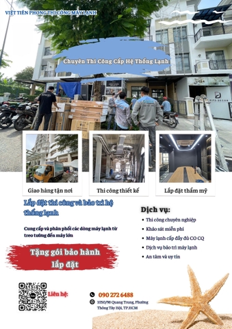 VIỆT TIÊN PHONG – CHUYÊN THI CÔNG VÀ CUNG CẤP HỆ THỐNG LẠNH TẠI TP.HCM