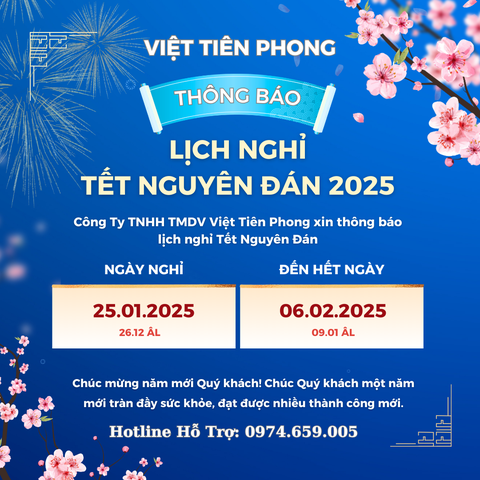 THÔNG BÁO LỊCH NGHỈ TẾT NGUYÊN ĐÁN 2025
