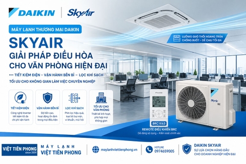 Bí Quyết Vận Hành Máy Lạnh Thương Mại Daikin SkyAir Inverter Tiết Kiệm Điện Cho Văn Phòng