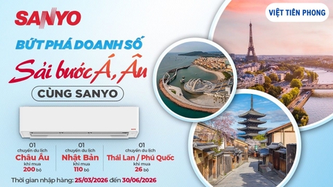 SANYO 2026: BỨT PHÁ DOANH SỐ – SẢI BƯỚC Á, ÂU CÙNG SANYO