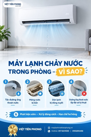 Máy Lạnh Chảy Nước Trong Phòng: Nguyên Nhân Và Cách Khắc Phục
