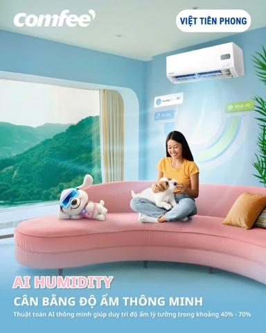 Máy lạnh Comfee 2026 ra mắt công nghệ AI Humidity – Cân bằng độ ẩm thông minh, nâng tầm trải nghiệm sống