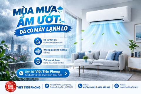 Mùa mưa TP.HCM nên chọn và sử dụng máy lạnh như thế nào để hút ẩm hiệu quả?