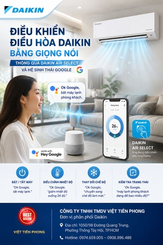 Hướng dẫn kết nối và điều khiển điều hòa Daikin bằng giọng nói