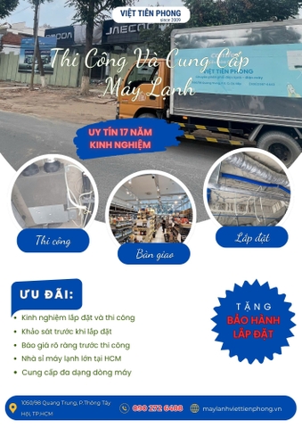 Thi Công Và Cung Cấp Máy Lạnh Trọn Gói Tại TP.HCM – Giải Pháp Chuyên Nghiệp Từ Việt Tiên Phong