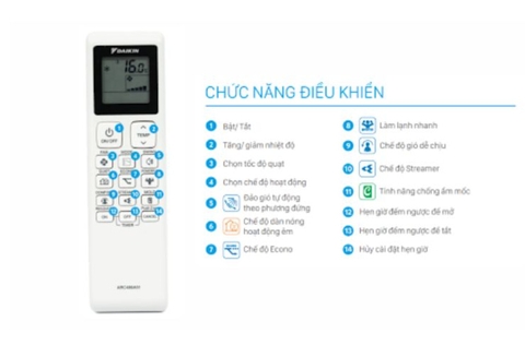 Hướng dẫn sử dụng máy lạnh Daikin cực đơn giản chỉ bằng remote