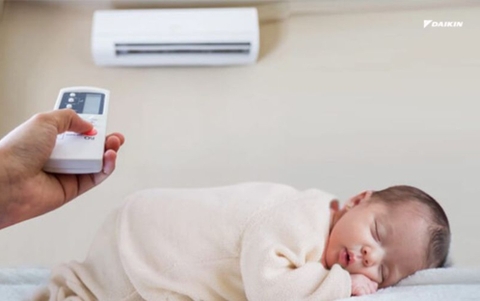 Có nên cho trẻ sơ sinh nằm điều hoà 24/24. Những điều cần lưu ý
