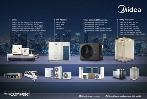 MIDEA – GIẢI PHÁP HVAC TOÀN DIỆN CHO TÒA NHÀ HIỆN ĐẠI