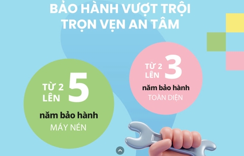 Thông báo mới về thời hạn bảo hành máy điều hòa không khí và linh kiện máy nén