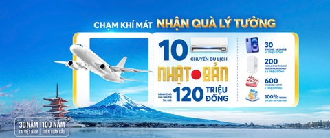 Khuyến Mãi Lớn Từ Daikin: “Chạm Khí Mát – Nhận Quà Lý Tưởng” | Cơ Hội Du Lịch Nhật Bản & Trúng iPhone 16