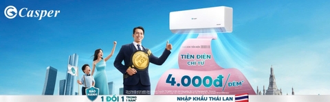 Điều hòa Casper tiết kiệm điện – Giải pháp mát lành, bền bỉ cho gia đình Việt