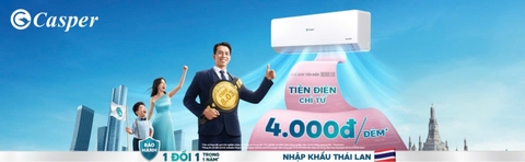 Điều hòa Casper tiết kiệm điện – Giải pháp mát lành, bền bỉ cho gia đình Việt